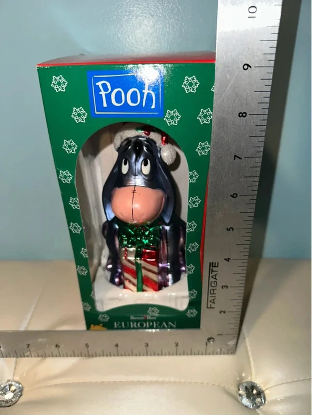 Vintage Santa’s Best Eeyore Christmas Ornament NWT